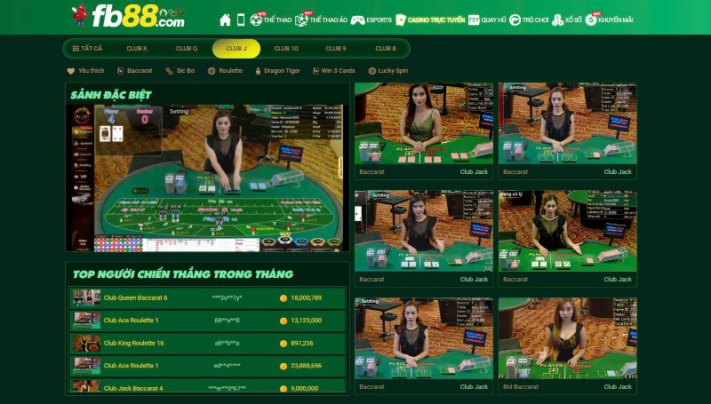 Casino fb88 đẹp mắt và kịch tính 